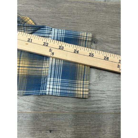 Duck Head Mens Vintage Blue Hemlock Plaid Slub Button Down Pocket Shirt Size M - Picture 9 of 9